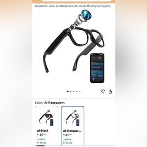 4-in-1 AI Smart Glasses, 800W HD Camera Glasses, 1080P Video Recording Glasses